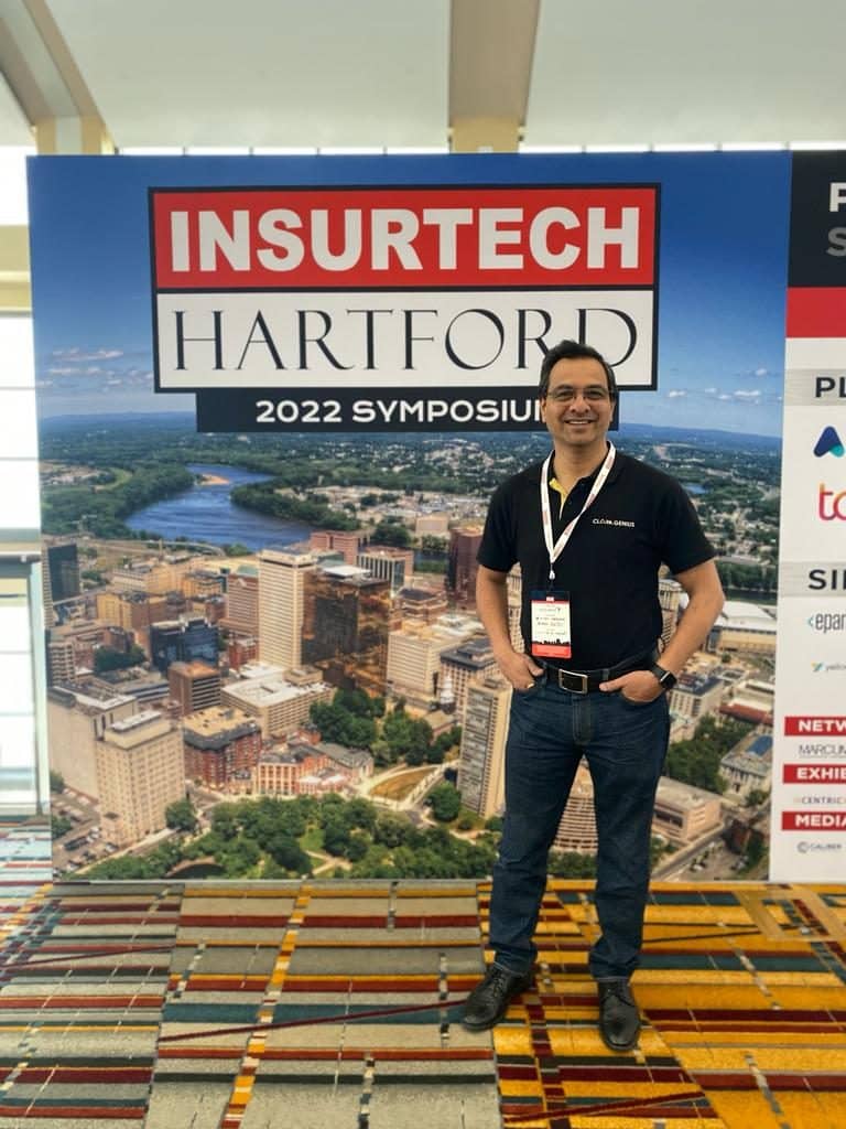 Raj Pofale at InsurTech Hartford - Claim Genius at InsurTech Hartford