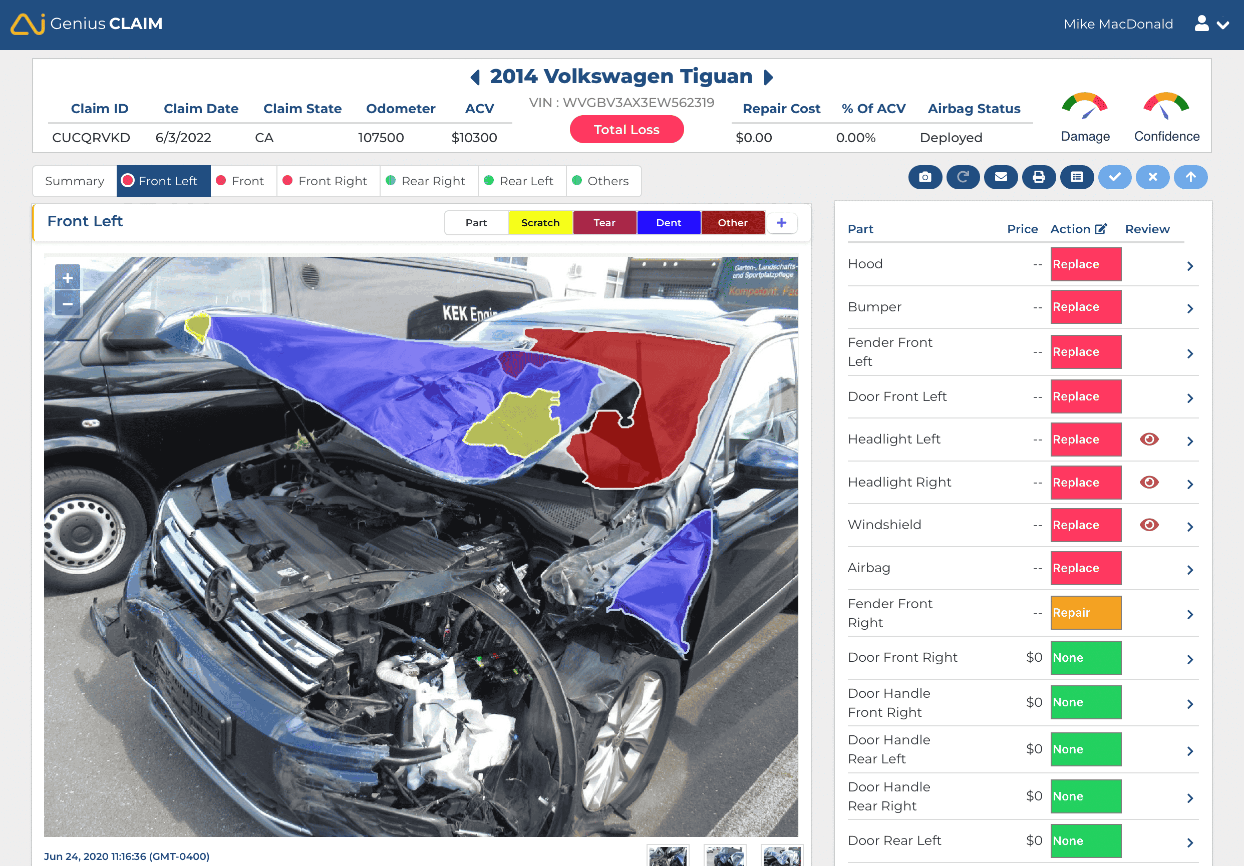 Inspect for Claims Backend Dashboard - Insurance