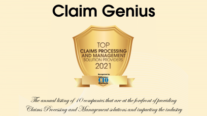 Insurance CIO Outlook Award Certificate